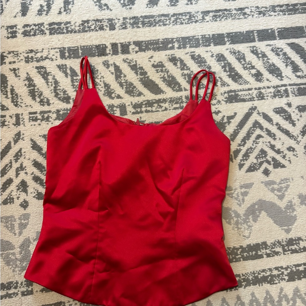 Elegant Red Women's Top